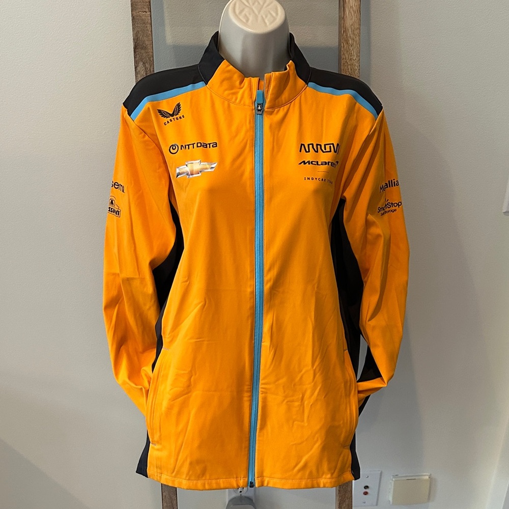 McLaren Men's Papaya and Black Full Zip Jacket